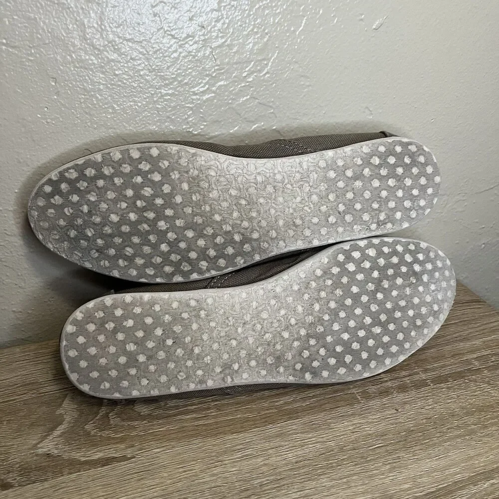 Toms Redondo Slip-On Loafer Flats Women's Shoes Size 9.5 M Dusty Olive